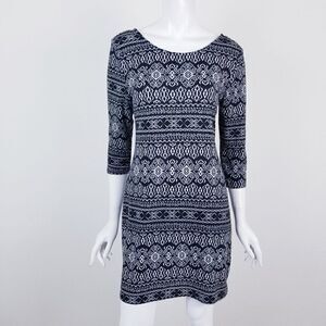 American Rag Womens size Small Black & White Tribal Print Mini Dress NWT